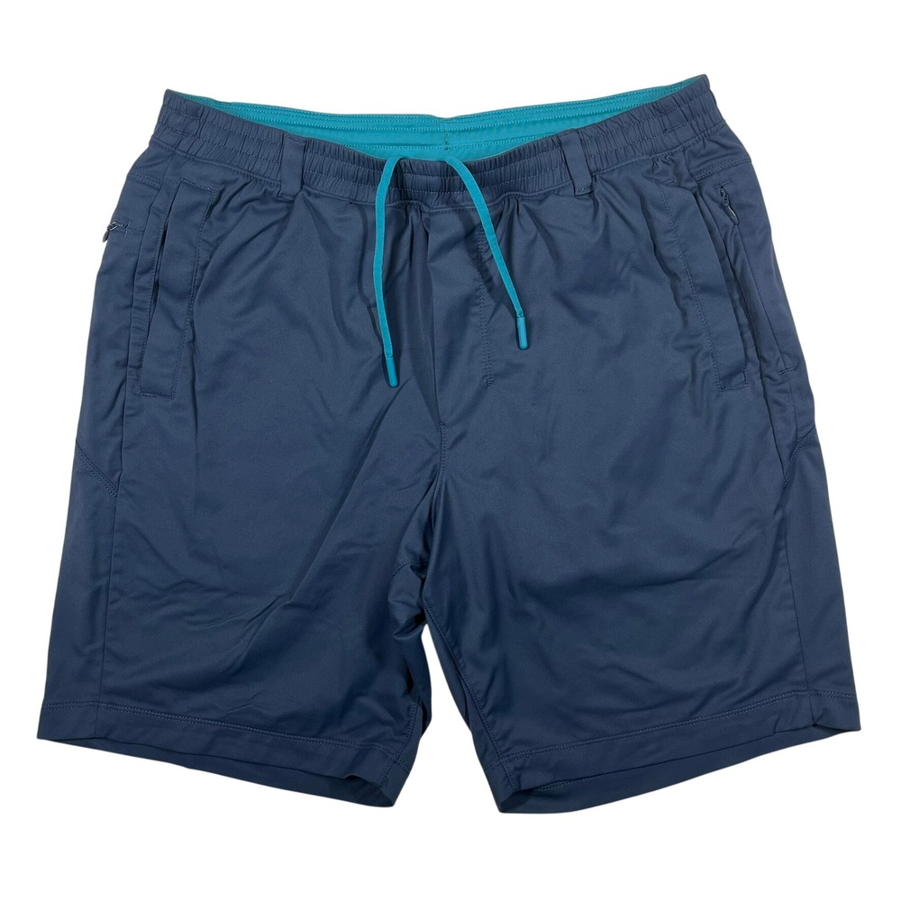 Birddogs Gym Shorts Mens XL Long Blue Lined Athletic Performance Activewear